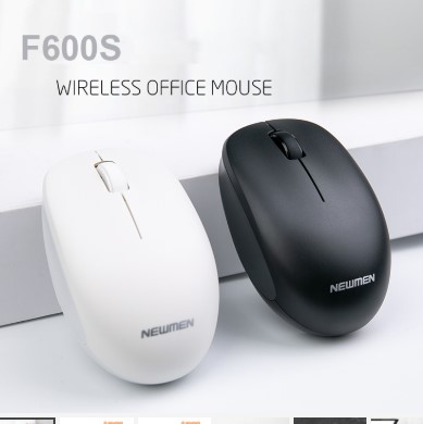 Chuột máy tính không dây Newmen F600S (Silent switch & 2.4 Ghz) chuột văn phòng - Hàng chính hãng, bảo hành 24 tháng