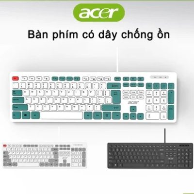 Bàn Phím Có Dây Acer OAK920 Không Có Tiếng Ồn Thích Hợp Làm Văn Phòng Công Ty Và Giải Trí